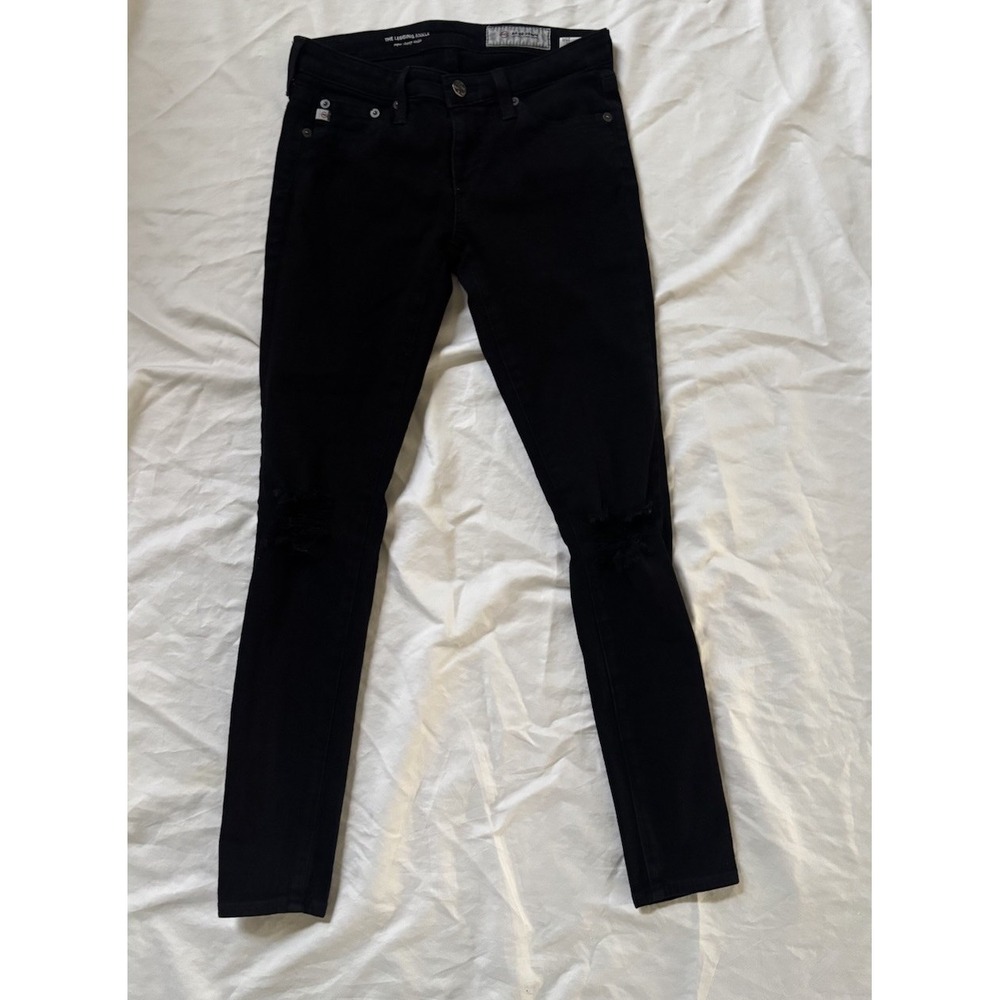 Adriano Goldschmied Jeans Womens 25R Black Denim The Legging Super Skinny Ankle
